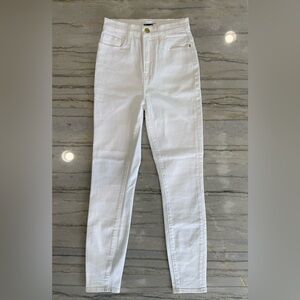 FRAME Denim Ali High Rise Cigarette Jeans White Size 23 NWT